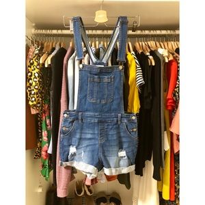 Denim shortalls/overalls